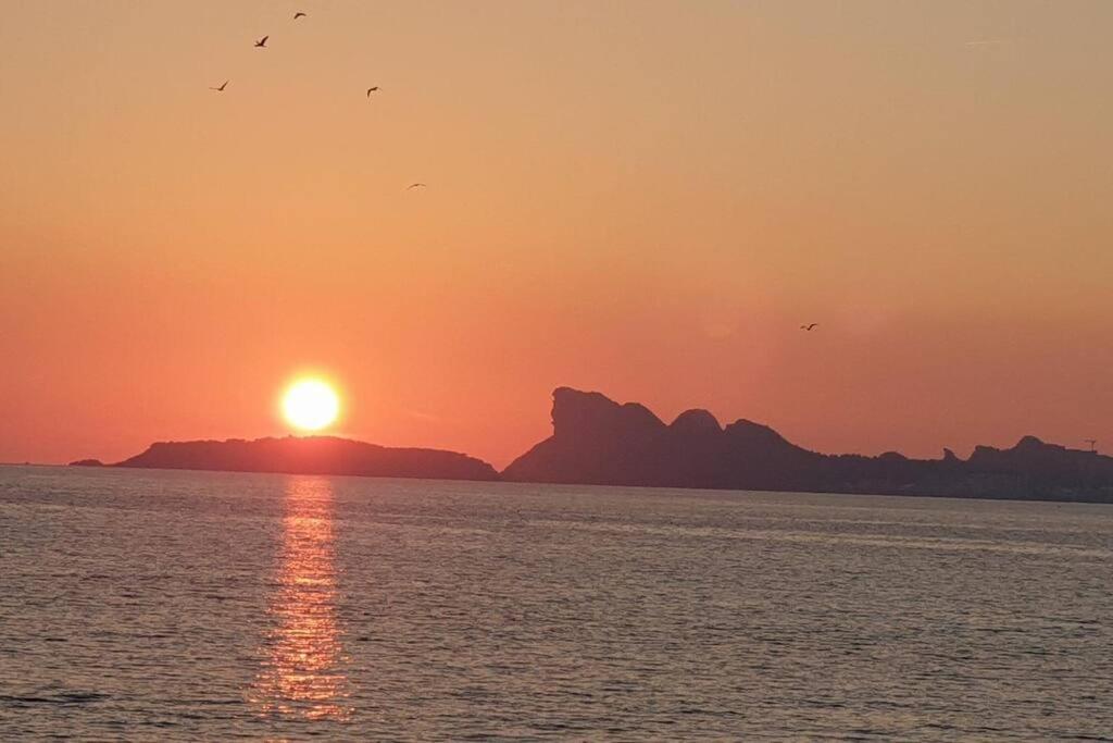 Studio Vue Mer Terrasse La Ciotat Kültér fotó